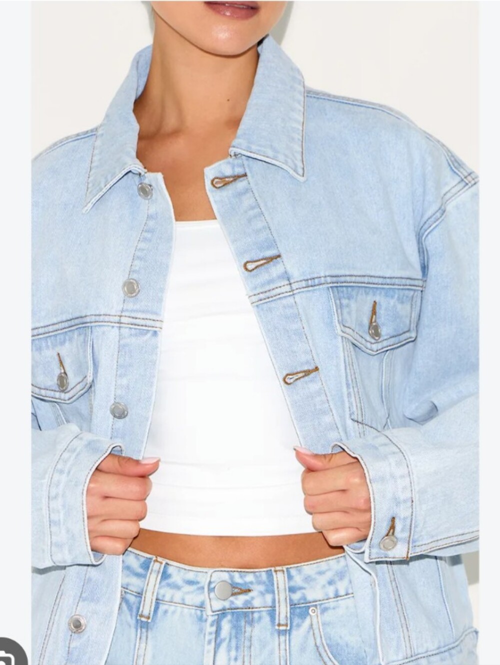 Kensie Light Wash Denim Jacket - Women's Light Blue Jean Jacket, NWT